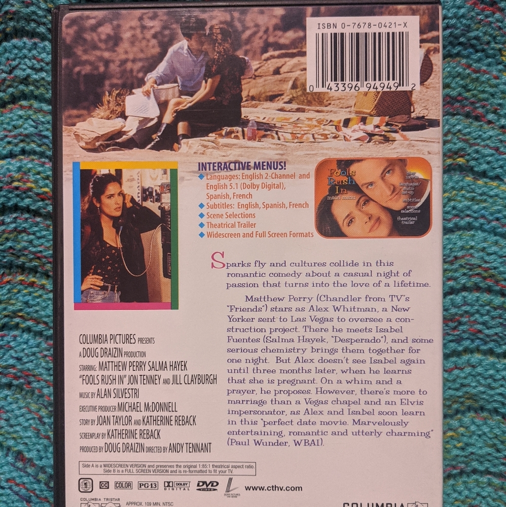❤️DVD❤️ Fools Rush In - Picture 2 of 3